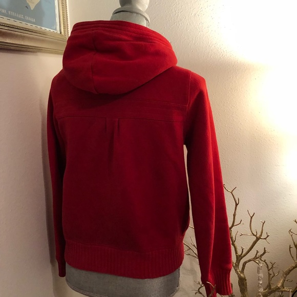 Red toggle hoodie - Picture 2 of 3